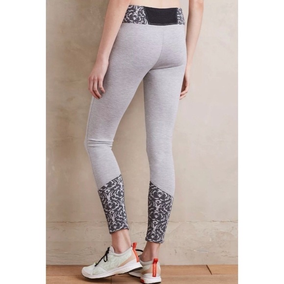 Anthropologie Pure + Good Jacquard Trimmed Legging - Picture 2 of 9